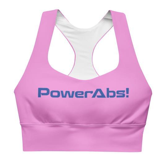 Pink PowerAbs Longline Sports Bra - PowerAbs Staging