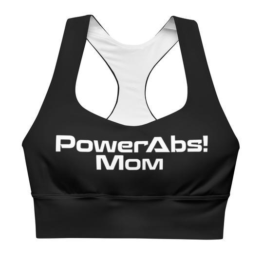 Black PowerAbs Mom Longline Sports Bra - PowerAbs Staging